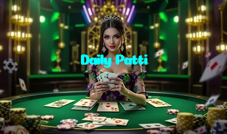 Daily Patti casino presented on mobile device in Pakistan with slots and live games