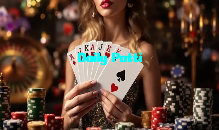 Daily Patti casino presented on mobile device in Pakistan with slots and live games